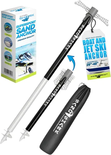 Miniatura 10 de SandShark Supersport 3.0 Anclaje de agua poco profunda – Gran moto acuática, PWC, accesorio de barco pontón – Se ajusta de 29 a 48 pulgadas
