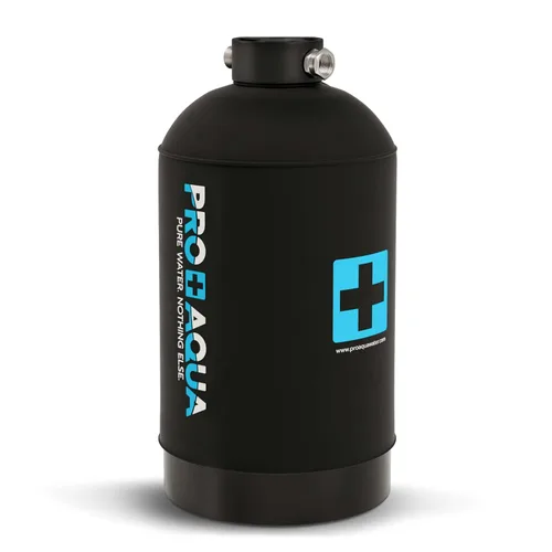 Miniatura 2 de PRO+AQUA Suavizante de agua portátil de 16,000 granos para RV, remolques, barcos, lavado de autos móvil, lavado a presión, protege los sistemas