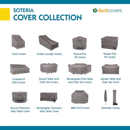 Miniatura 14 de DUCKCOVERS Soteria - Cubierta rectangular impermeable para hoguera de 56 pulgadas, cubierta para fogata al aire libre
