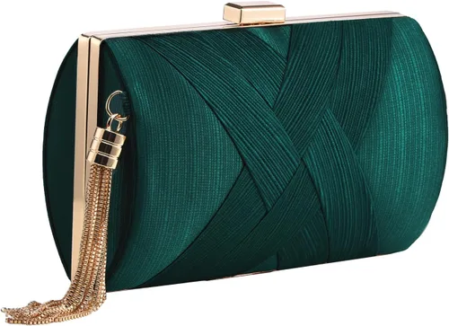 Miniatura 13 de Bolso de mano para mujer, bolso de mano de noche con borla, bolso cruzado y bolso de hombro para fiesta de noche de boda