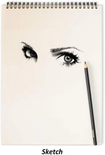 Miniatura 5 de KXF Cuaderno de bocetos en espiral A4 en blanco, 60 páginas, bloc de bocetos de artista con tapa dura, 6.00 oz/m², libro de dibujo artístico