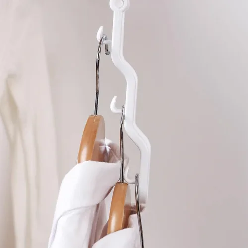 Miniatura 5 de 2 perchas para ropa, organizadores y almacenamiento para dormitorio, colgador de interior, ahorros de espacio, perchas para guardarropa, perchas