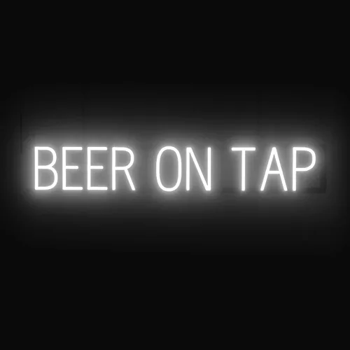Miniatura 32 de SpellBrite Letrero de cerveza y vino Letrero de cerveza y vino neón, luz LED verde 22.0 x 15.0 pulgadas