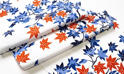 Miniatura 2 de 染の安坊 Anbo Tenugui - Toalla de mano, colección azul y blanco, arce japonés, 100% algodón, fabricada en Japón, 13.8 x 39.4 pulgadas