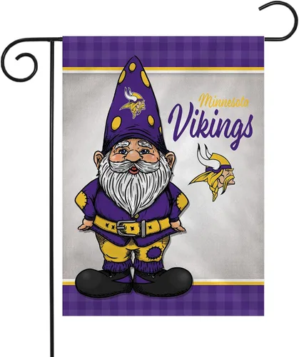 Miniatura 9 de Rico Industries NFL Gnomo - Bandera de jardín de doble cara de 13 x 18 pulgadas