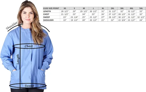 Miniatura 8 de Natural Uniforms Warm Up Scrub Jacket