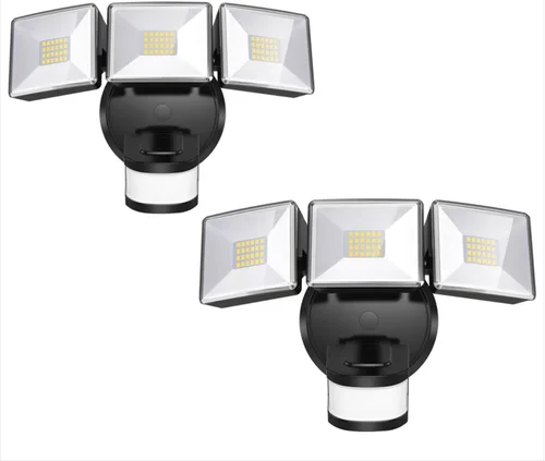 Miniatura 8 de OREiN Luz de inundación con sensor de movimiento al aire libre, luz de seguridad LED de 26W 3500LM, detección de 240° 40 pies, modos de anochecer a