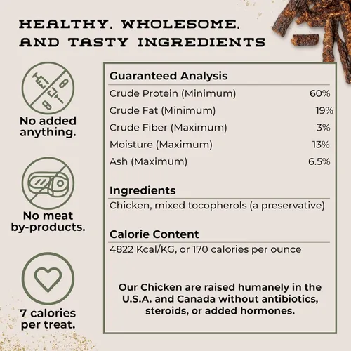 Miniatura 6 de Chicken Bits - Golosinas naturales para perros de razas pequeñas a grandes, bajas en calorías para entrenamiento, carne de grado humano, golosinas
