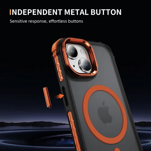 Miniatura 4 de i Phone 13 Funda, para iPhone 14 Funda, Compatible con Carga Inalámbrica MagSafe, De Servicio Pesado, A Prueba de Golpes, Soporte Ajustable, Delgada