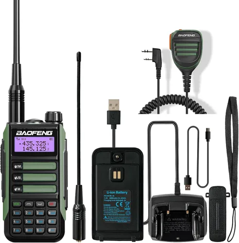Miniatura 19 de BAOFENG Walkie Talkie UV-16R USB-C 10W con cable de programación Radio bidireccional impermeable de largo alcance de doble banda Radio portátil
