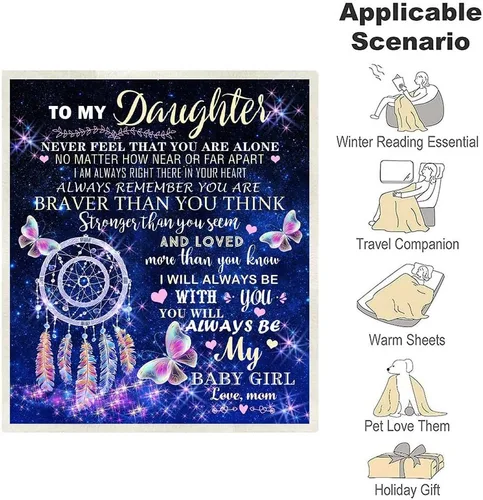 Miniatura 3 de Regalos de madre a hija: manta de cumpleaños para hija