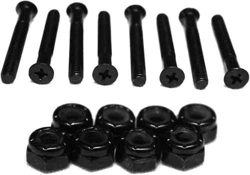 Miniatura 2 de Herrajes para patineta de 1 1/8 pulgadas Phillips, 1 juego de tuercas y tornillos, 8 piezas