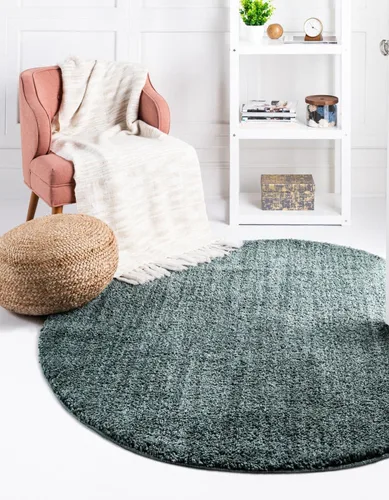 Miniatura 30 de Unique Loom Shaggy Chic Collection - Alfombra de área lanuda (9 pies 4 pulgadas x 12 pies 2 pulgadas, rectangular, color blanco sal marina)