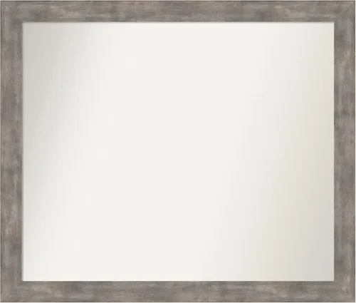Miniatura 246 de Amanti Art Silver Bathroom Mirror for Over Sink, 24x49 Custom Made Marred Pewter Rectangle Vanity Mirror, Oversize Casual Wood Frame, Hangs Estaño