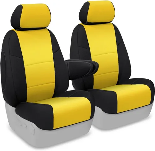 Miniatura 57 de Coverking Custom Fit Center 50/50 - Funda de asiento de cubo para modelos seleccionados Chevrolet Suburban - Neopreno (negro)