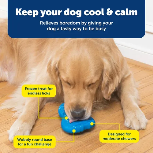 Miniatura 5 de PetSafe Juguete Congelable para Golosinas Chilly Pingüino - Duradera, Aromatizada a Vainilla, de Goma, Interactiva Congelable para Mascotas