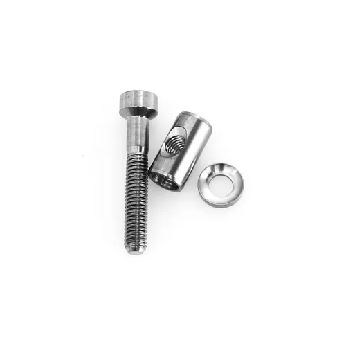 Miniatura 2 de heyous Juego de tornillos de varilla de asiento de bicicleta M5x30mm tornillo TC4 titanio tornillo para piezas de repuesto de bicicleta