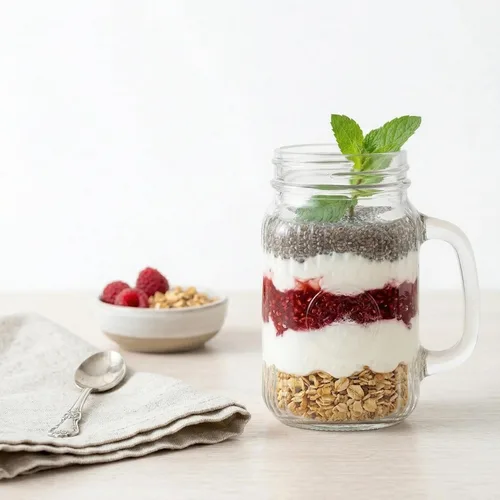 Miniatura 7 de SUT Mason Jar - Vasos para beber con asa, paquete de 6, 16 onzas, tazas de tarro Mason en relieve vintage para café helado, jugo, té y cerveza