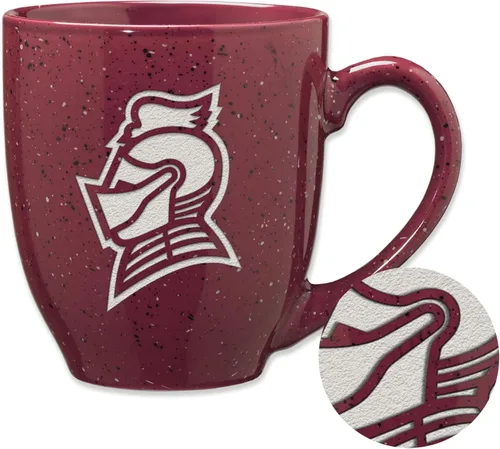 Miniatura 332 de Rico Industries NCAA Virginia Tech Hokies Maroon - Taza de café de cerámica grabada con láser, color del equipo, 16 onzas