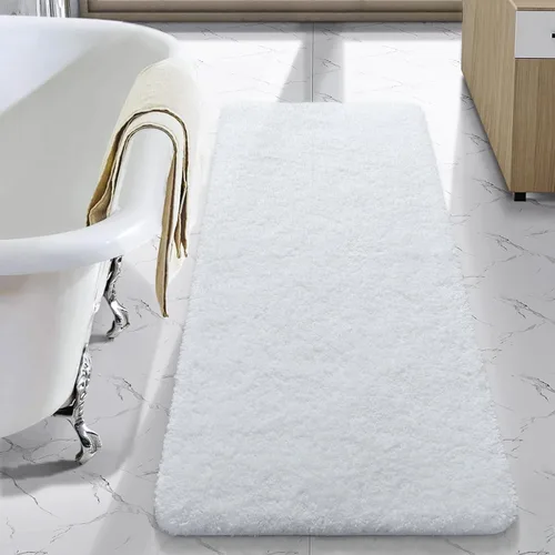 Miniatura 53 de LOCHAS - Tapete de baño de 24x70 pulgadas, suave, grueso y absorbente, hecho de microfibra, para el baño, lavable a máquina, tapete antideslizante