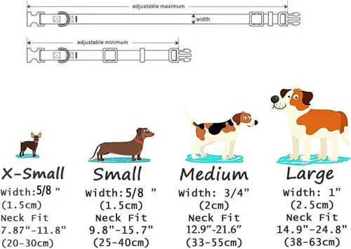 Miniatura 4 de Collares de perro personalizados Mihqy, collar de perro personalizado con nombre y número de teléfono, collar de perro de 10 colores y 4 tamaños