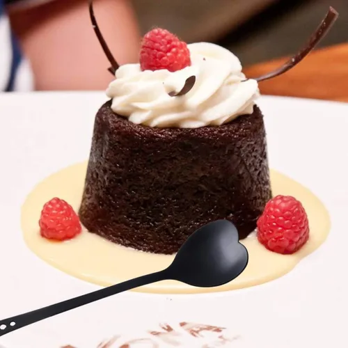 Miniatura 3 de Luxshiny Cucharas de café expreso, cuchara de postre de acero inoxidable, cucharas en forma de corazón, cucharas para helado, cuchara para mezclar