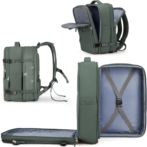 coowoz Mochila de viaje grande para mujeres y hombres, mochila de mano, mochila de senderismo, impermeable, mochila deportiva al aire libre, mochila