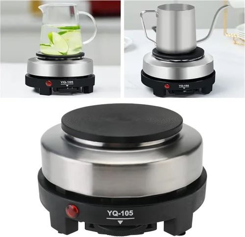 Miniatura 4 de Placa caliente para olla Moka, placa caliente eléctrica pequeña de 500 W, mini estufa portátil, calentador eléctrico de estufa caliente para cocina