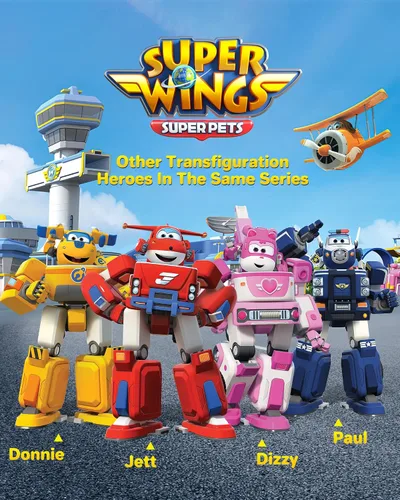 Miniatura 2 de Super Wings - Vehículo transformable Jett (para usar con 2 figuras)