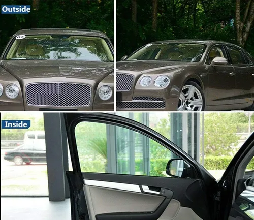 Miniatura 4 de VLT 70% 2Mil Verde Nano Cerámica Solar Tint Film Car Front Parabrisas Tint Vidrio Privacidad UV100% para Auto Ventana Casa Vinilo