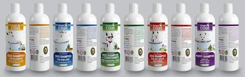 Miniatura 8 de Champú y acondicionador 2 en 1 para perros, extracto de caviar, aloe y bergamota para pieles sensibles, brillo profundo + desenredante, lavado