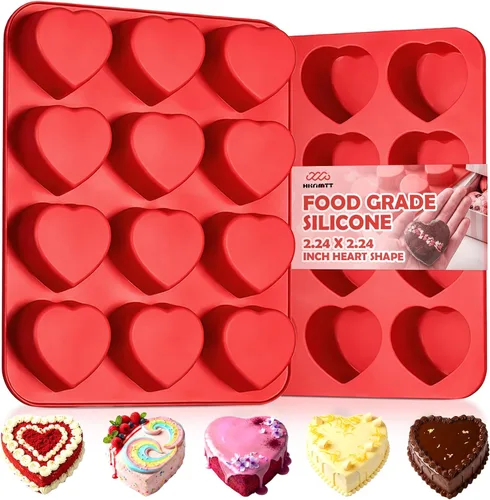 Miniatura 32 de Moldes de bomba de cacao para chocolate caliente, silicona hemisferio de 2.5 pulgadas, paquete de 3, molde semicircular, 6 cavidades, circular, sin