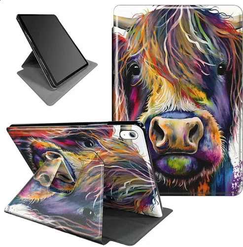 Miniatura 119 de Funda para iPad mini 6 para iPad mini 6ª generación 8.3 pulgadas 2021 360 grados giratorio soporte ligero cubierta inteligente protectora