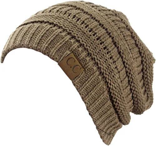 Miniatura 604 de C.C Trendy Warm Chunky Soft Stretch Cable Knit Beanie