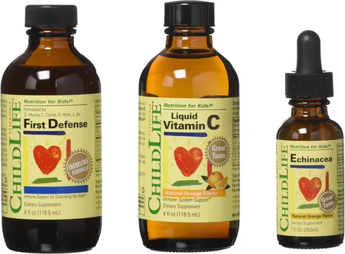 Childlife 3 Pack Soporte Inmunitario: Primera Defensa, Vitamina C, Echinacea | Echinacea, Immune Boosting Supplements, Infants, Toddlers, Kids,