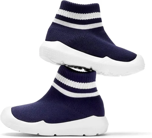 Miniatura 3 de Engtoy - Zapatos tipo calcetín para bebé, zapatos para caminar para bebé, antideslizantes y transpirables con suela de goma suave, tenis