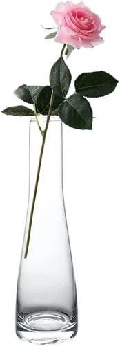 Miniatura 10 de Jarrones de cristal hechos a mano, florero de flores transparentes, jarrones de tallo único, botellas decorativas, centro de mesa para decoración