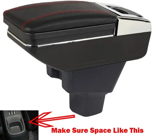 Miniatura 3 de Compatible con caja de reposabrazos de cuero para consola central de automóvil, SUZUKI SX4 2008 2009 2010 2011 2012 2013 2014 2015 2016 2017