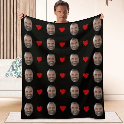 Miniatura 19 de Manta personalizada para el mejor papá, regalos personalizados para hombres, mantas personalizadas con fotos, texto para papá, marido, familia