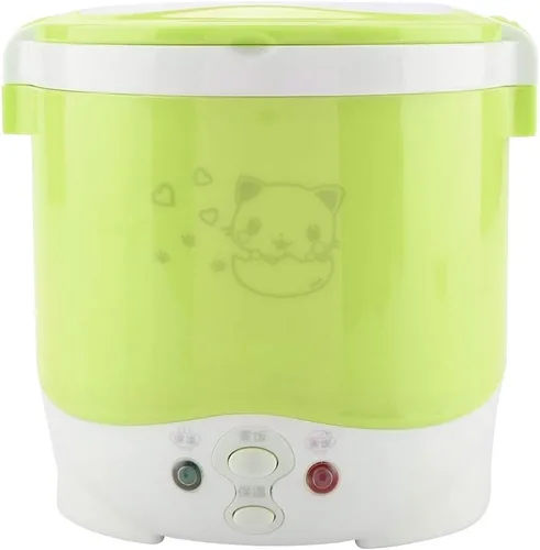 Miniatura 8 de Arrocera, olla arrocera pequeña, olla arrocera de 6 tazas, olla arrocera de 1 litro, vaporera, lonchera eléctrica de 12 V para coche, vaporizador