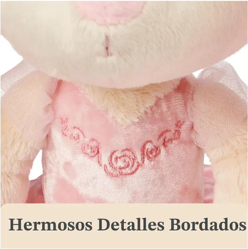 Miniatura 3 de GUND Amigos para llevar de peluche, conejita de ballet, animal de peluche de conejo para edades de 1 año en adelante, rosa, 15 pulg Conejito