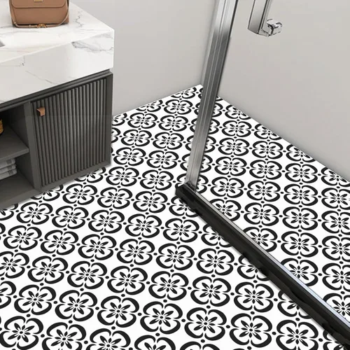 Miniatura 5 de 4 plantillas de azulejos mexicanos de 8 x 8 pulgadas, plantillas de suelo reutilizables para pintar en pisos, azulejos, patio de hormigón, pared