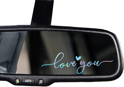 Miniatura 29 de 2 calcomanías de vinilo con el texto “Hello Gorgeous” para espejo retrovisor, amor propio, cuidado personal, para la ventana del auto y laptop