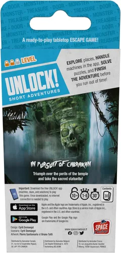 Miniatura 3 de Short Adventures 2: The Awakening of The Mummy - Juego de cartas inmersivo para niños y adultos, a partir de 10 años, 1-6 jugadores, 30 minutos