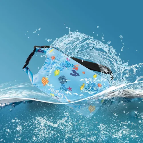 Miniatura 5 de OMGear - Bolsa seca impermeable y bolsa para teléfono, bolsa flotante de 40L/30L/20L/10L/5L para kayak, navegación, actividades al aire libre Pez