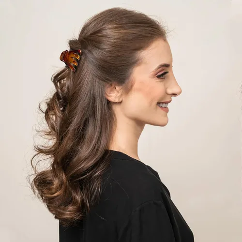 Miniatura 37 de 9 pinzas para el pelo de pulpo de 1.6 in, medianas y pequeñas, pinzas para el cabello ámbar Aceessories antideslizantes, agarres fuertes