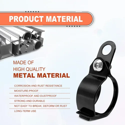Miniatura 4 de 2 pares de soportes de indicador de horquilla de aleación de aluminio para motocicleta, soporte universal de montaje de intermitente de luz de señal