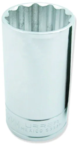 URREA 5318M - Llave de vaso (1/2", 12 PT, 0.709 in)