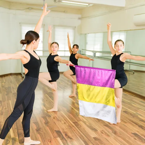 Miniatura 5 de Banderas de adoración de 40 x 27 pulgadas para danza, bandera de baile de alabanza con varilla escalable para iglesias, iglesias de alabanza