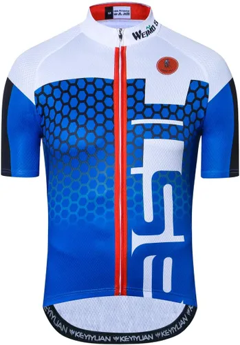 Miniatura 81 de Nuevo Pro cremallera completa hombres ciclismo Jersey manga corta Riding Shirt USA